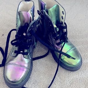 Naturino girls combat boots size 12.5/29